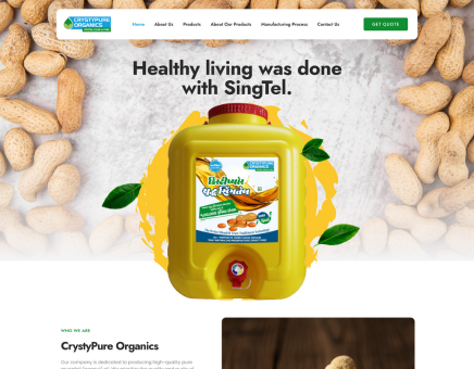 Crystypure Website Development