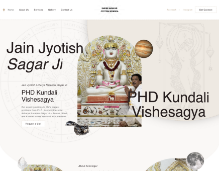 Jain Jyotish Sagar Ji Website Development